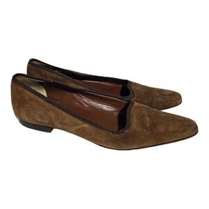RALPH LAUREN Blue Label Brown Suede Flats - Size 5